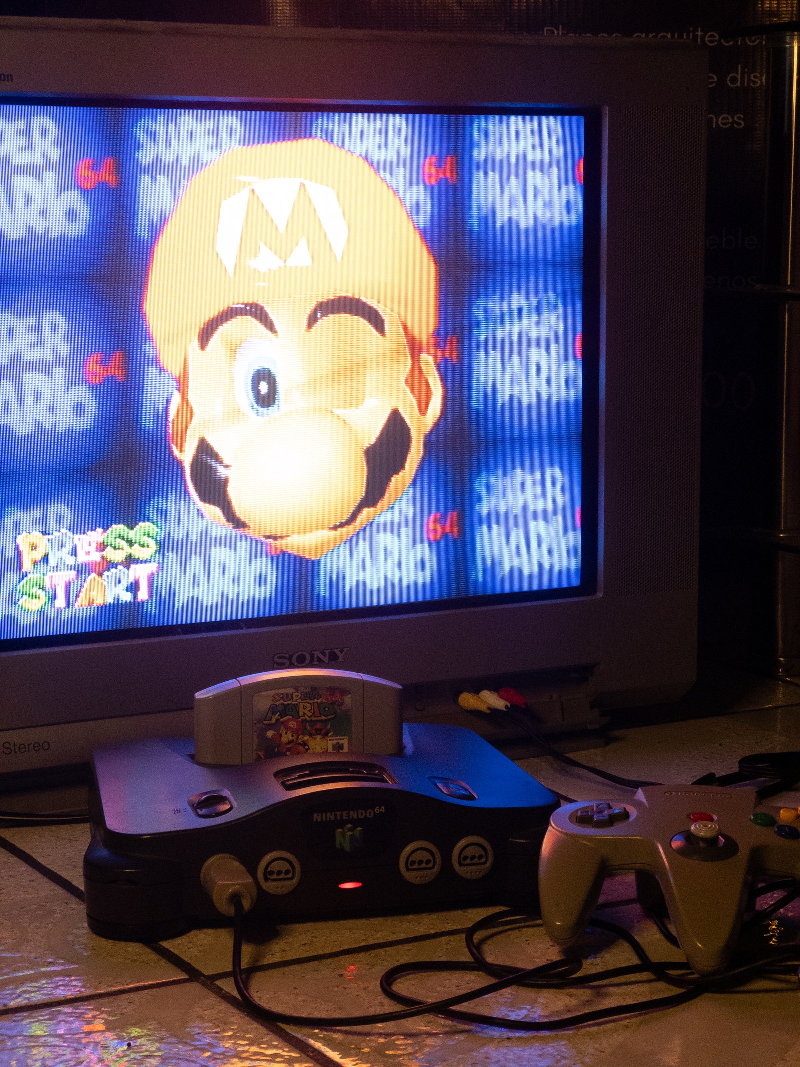 Fotografía conceptual Super Mario 64